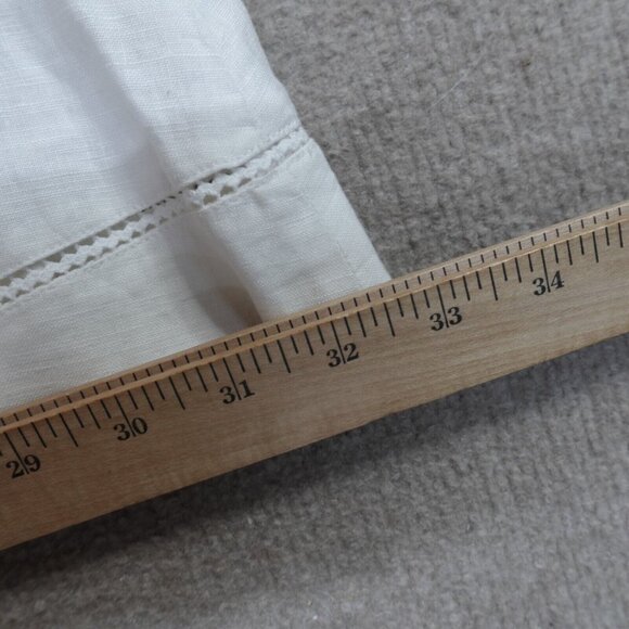 Sigrid Olsen Womens Skirt Large White 100% Linen Solid Lined NEW READ - Picture 5 of 11